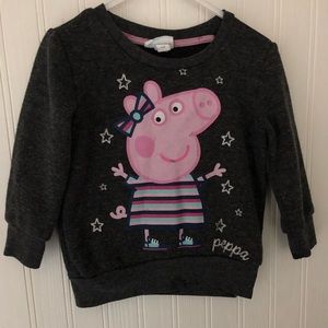 Peppa pig gray sweatshirt